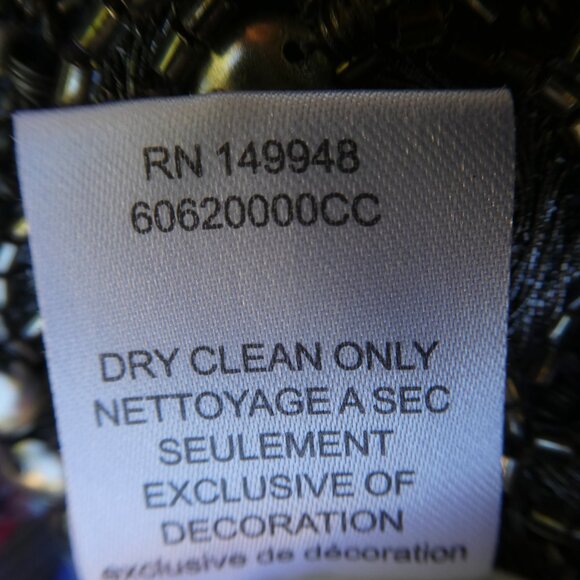 SiLK Haute Hippie Wide Leg Pants Heavy Beaded Waist Side Zip Patchwork Lined 8 - Picture 13 of 13